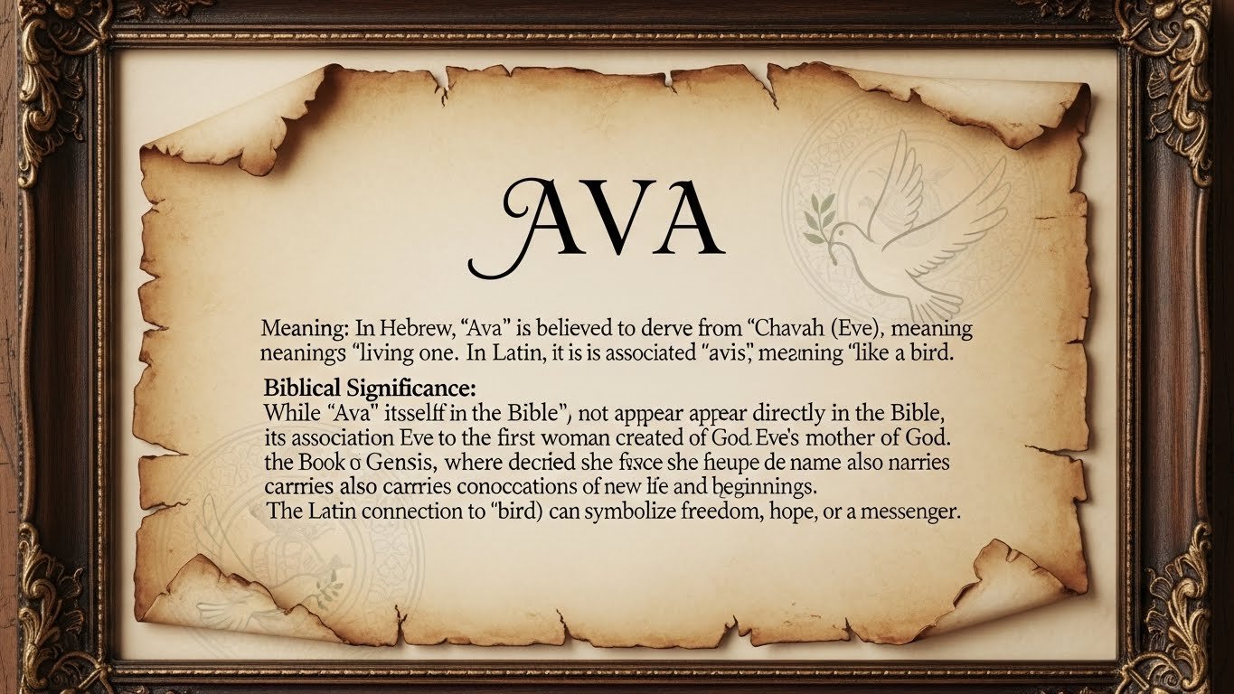 Is the Name Ava Found in the Bible?