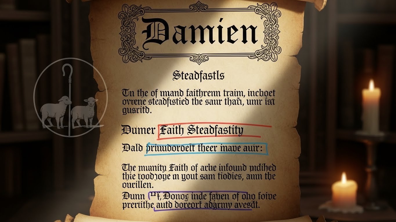 Is the Name Damien Directly Mentioned in the Bible