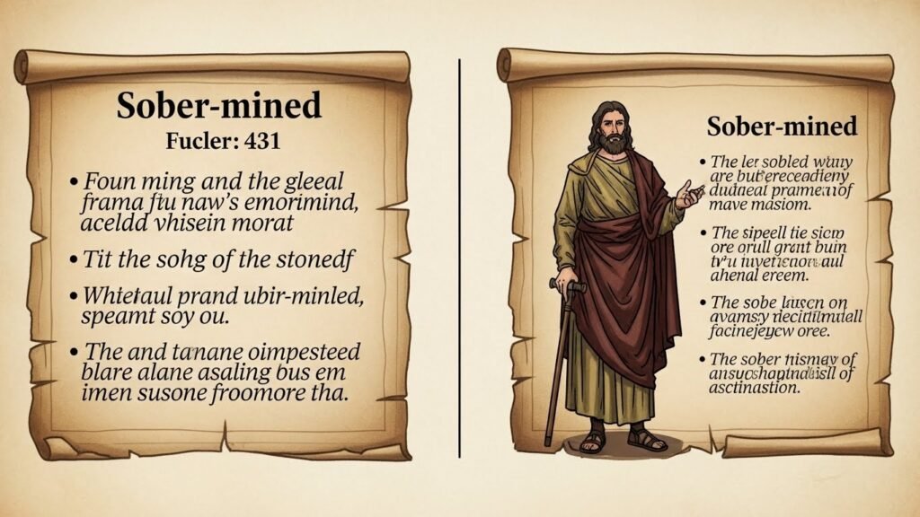 sober-minded meaning in bible