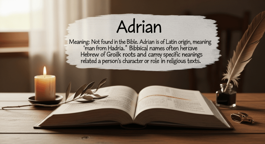 adrian name meaning in bible