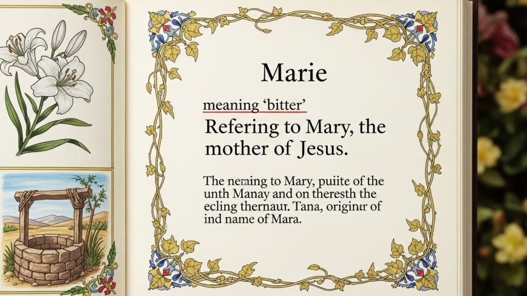 marie name meaning in bible