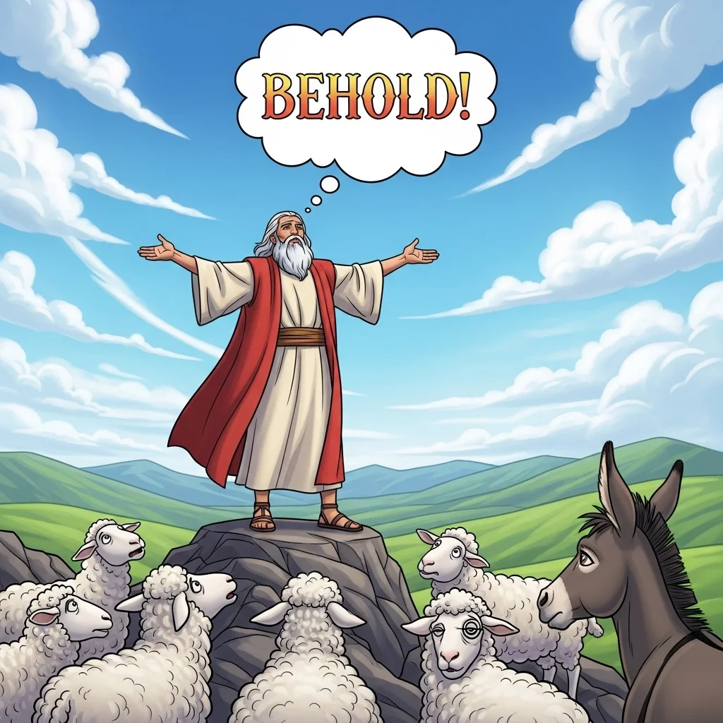 Literal Meaning of Behold