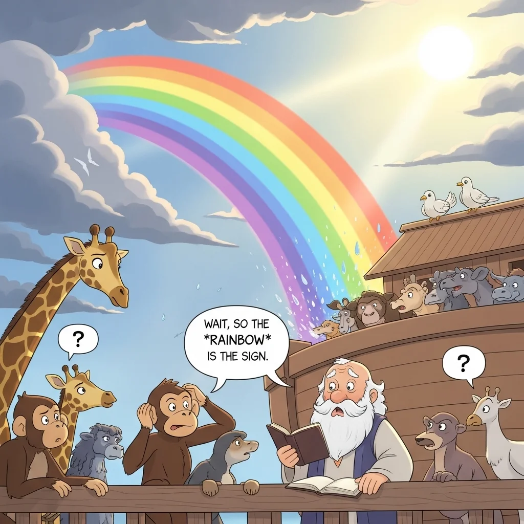 The First Appearance of the Rainbow in the Bible