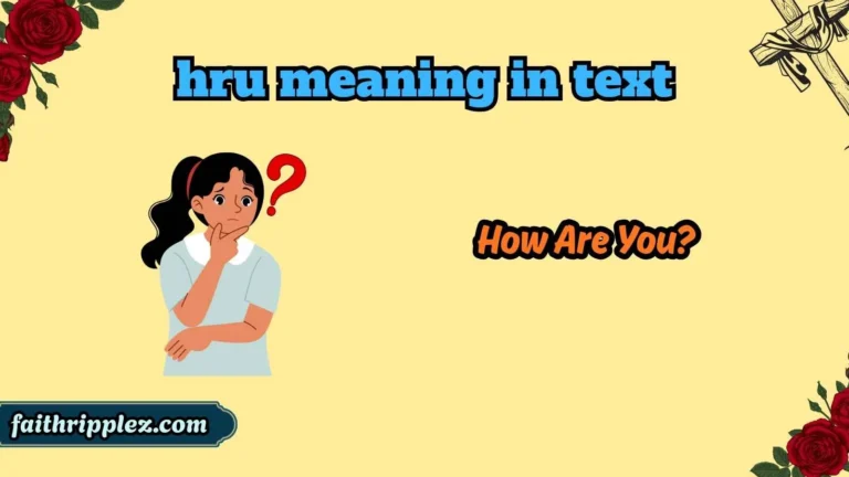 hru meaning in text