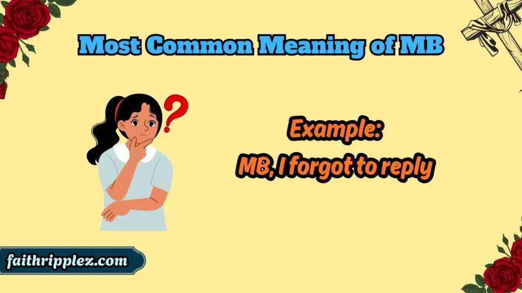 Most Common Meaning of MB