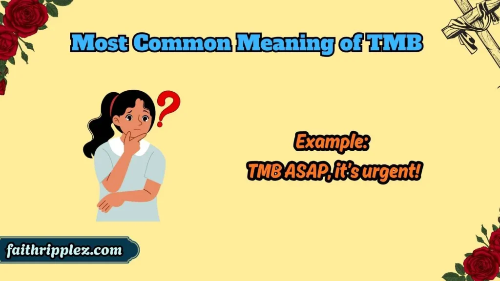Most Common Meaning of TMB 