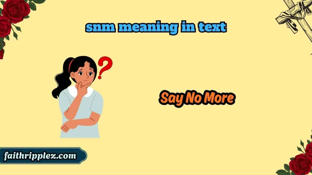 snm meaning in text