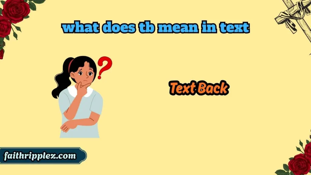what does tb mean in text