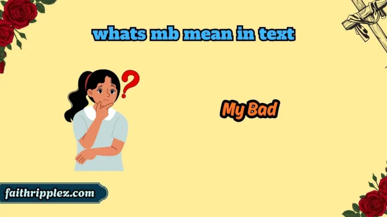 whats mb mean in text