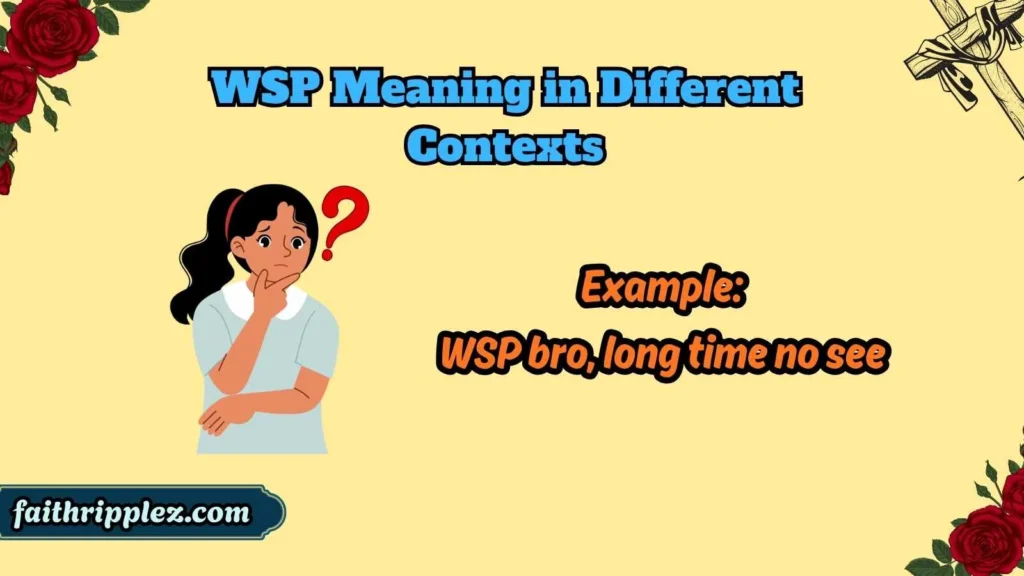 WSP Meaning in Different Contexts
